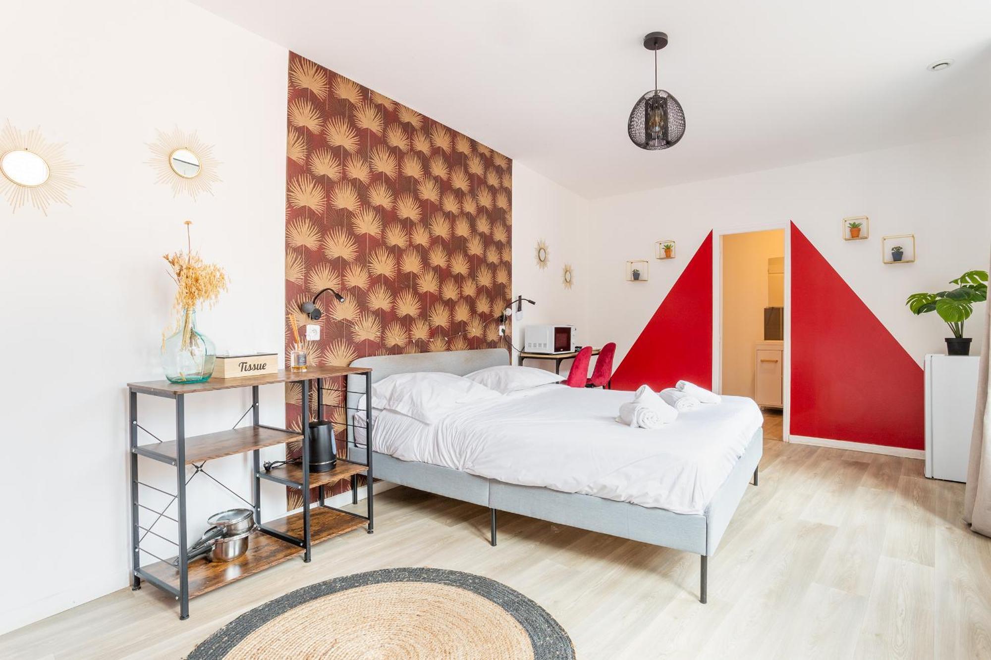 S&K Suite Grande Rue Roubaix - Chambre Spacieuse Et Sdb Privee - Netflix Et Cuisine ภายนอก รูปภาพ